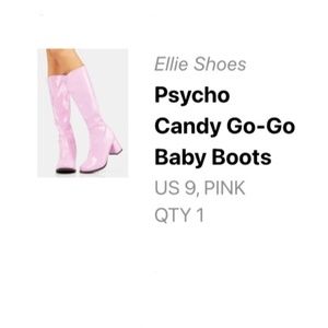 New Women’s Go-Go Boots, light pink, size 9